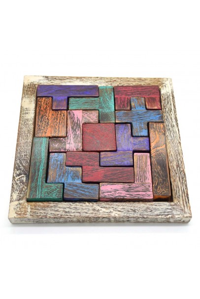 Piece-It-Together Wood Game-Colorful